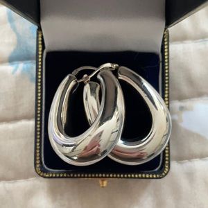 QVC Hollow Silver Hoops! Very nice!